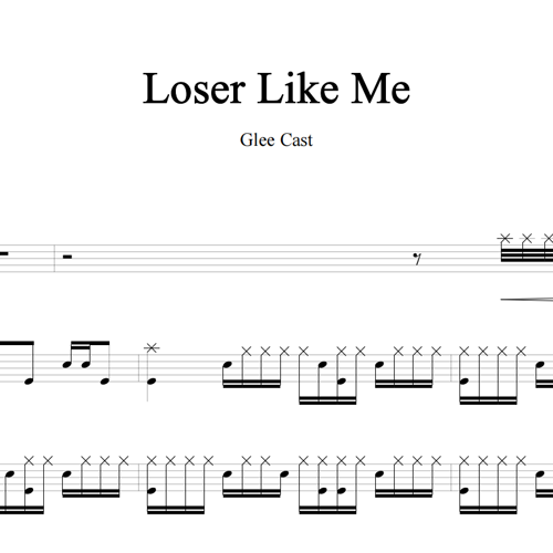 鼓谱*Glee Cast_Loser Like Me.asp